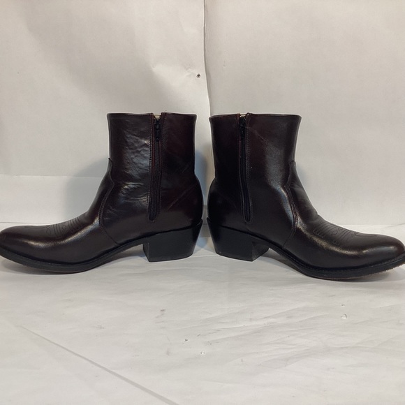 Durango leather side zip western boots men’s size 8 1/2  Cordovan - Picture 4 of 8